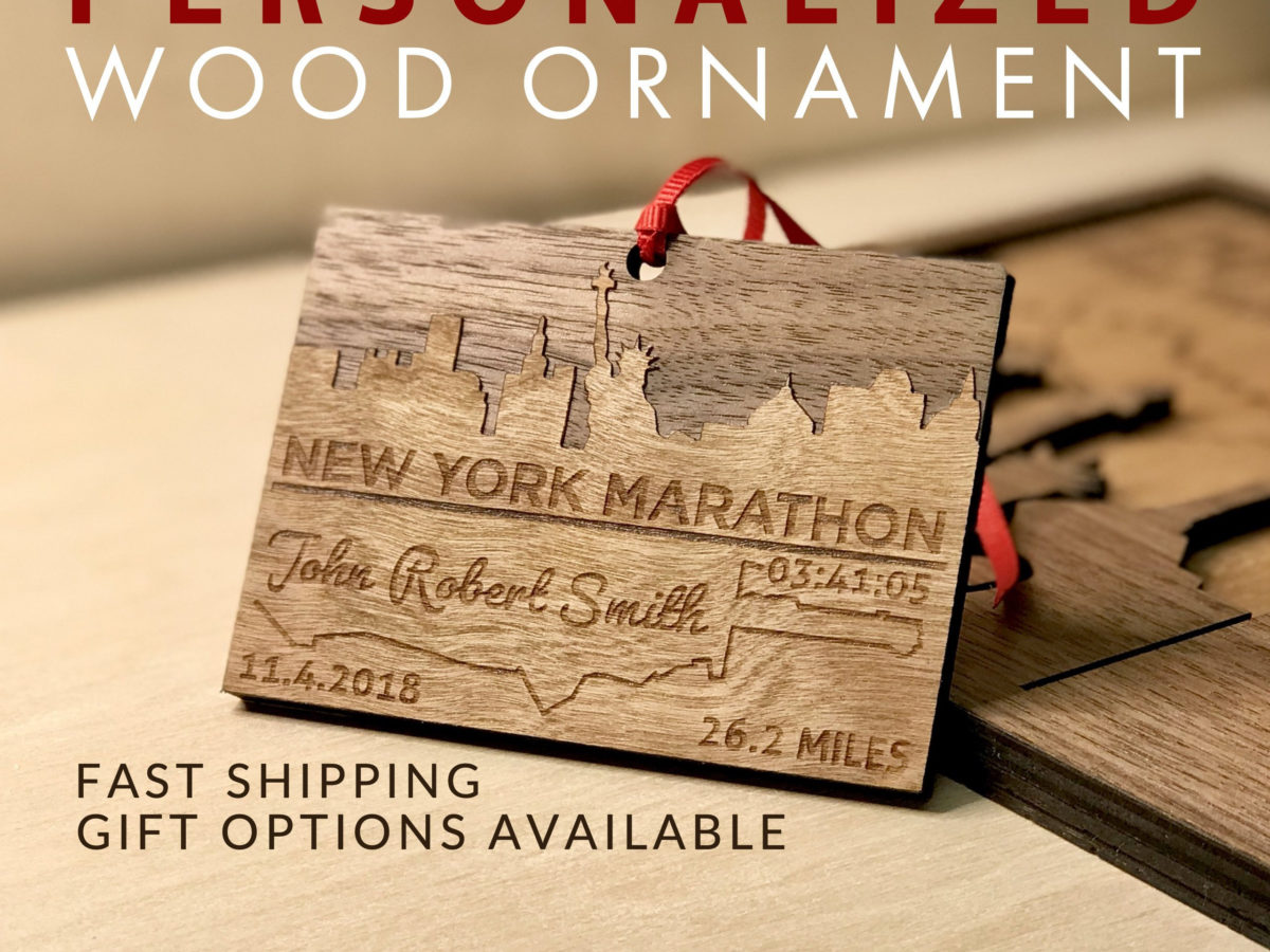 Free USA Delivery New York Marathon Laces Route Print Gift for New York Marathon Runner New York Marathon Running Gifts